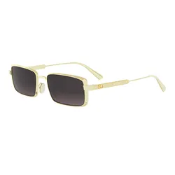 Kính Mát Dior Sunglasses Cannage S2U B0A1 Màu Xám Vàng