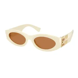 Kính Mát Nữ Miu Miu Sunglasses Woman 0MU 11WS 21D90Q Màu Cam Trắng
