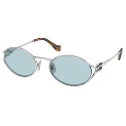 Kính Mát Nữ Miu Miu Sunglasses Woman 0MU 52YS 1BC20R Màu Xanh Bạc