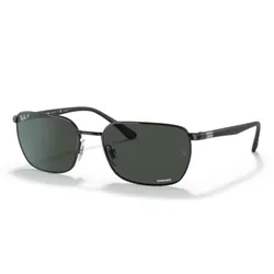 Kính Mát Unisex Rayban Sunglasses Polarized 0RB3684CH 002/K858 Màu Xám/Đen