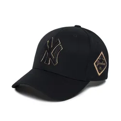 Mũ MLB Diamond Stamp Ball Cap New York Yankees Gold 3ACP8501N-50GOS Màu Đen