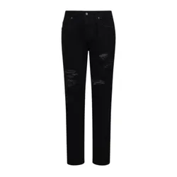 Quần Jean Nam Dolce & Gabbana D&G Distressed Denim Pants Black Dáng Regular GYJCCD G8LL3 S9001 Màu Đen Size 44