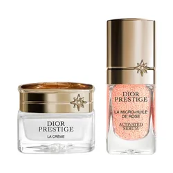 Set Dưỡng Da Dior Prestige Micro-Huile De Rose Serum Prestige Crème 2 Món