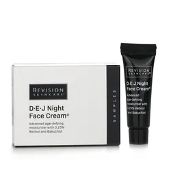 Set Kem Dưỡng Hỗ Trợ Trẻ Hóa Da Revision Skincare D·E·J Night Face Cream (Sample Pack) 12 Tuýp