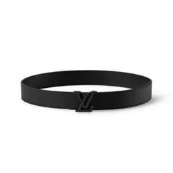 Thắt Lưng Nam Louis Vuitton LV Aerogram 35mm Belt M0425 126802319 Màu Đen Size 90