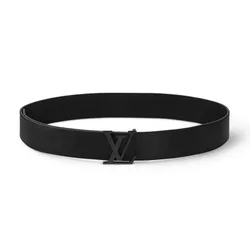 Thắt Lưng Nam Louis Vuitton LV M4487W Initiales 40mm Double-Sided Belt Màu Đen Size 95