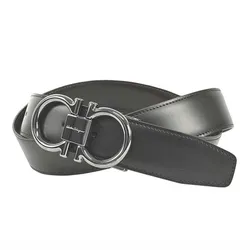 Thắt Lưng Nam Salvatore Ferragamo 679938 694531 Belt Men's Black Bản 3.5cm Màu Đen Size 100