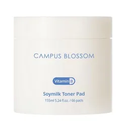 Toner Pad Dưỡng Ẩm Da Campus Blossom Soymilk Toner Pad 66 Miếng