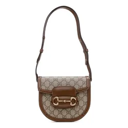 Túi Đeo Chéo Nữ Gucci Horsebit 1955 Mini Bag Màu Be Nâu