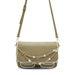Túi Đeo Chéo Nữ Lyn Berri Crossbody Bag - Green L26CBWA006 Màu Xanh Green
