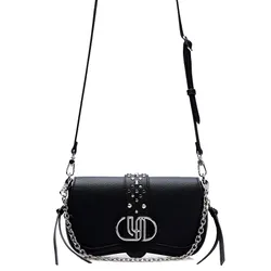 Túi Đeo Chéo Nữ Lyn Bianca Infinite S Crossbody Bag - Black L26SBWA007 Màu Đen