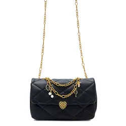 Túi Đeo Chéo Nữ Lyn Casey M Crossbody Bag - Black L26CBWA093 Màu Đen