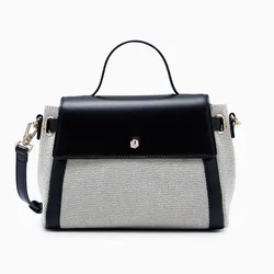 Túi Đeo Chéo Nữ Lyn Gem Infinite Top Handle S Handbag - Black L26CBWA042 Màu Đen Xám