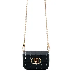 Túi Đeo Chéo Nữ Lyn Nova Infinite Mini Crossbody Bag - Black L26CBWA058 Màu Đen