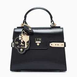 Túi Đeo Chéo Nữ Lyn Re-Edit Bliss Top Handle S Handbag - Black L26CBWA151 Màu Đen