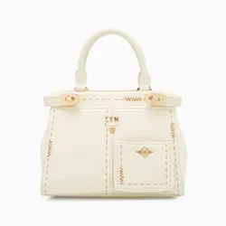 Túi Đeo Chéo Nữ Lyn Re-Edit Stitched S Handbag - Ivory L25FBWA063 Màu Trắng Kem