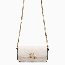 Túi Đeo Chéo Nữ Lyn Rexha Flap Phone Wallet On Chain - Light Beige LL24CWF039 Màu Be Nhạt