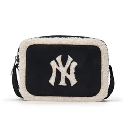 Túi Đeo Chéo Nữ MLB Basic Mouton Mini Cross Bag New York Yankees 3ACRS0746-50BKS Màu Đen Trắng