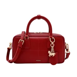 Túi Đeo Chéo Nữ Pedro Seren Bowling Bag PW2-65060007-5 Red Màu Đỏ