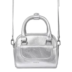 Túi Đeo Chéo Nữ Stand Oil Chubby Bag Tiny Màu Bạc