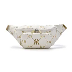 Túi Đeo Hông MLB Dia Mono Sportive Hip Sack New York Yankees Ivory 3AHSM035N-50IVS Màu Trắng
