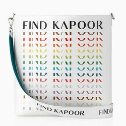Túi Đeo Vai Nữ Find Kapoor Le Coupang H 28 Lettering Line Màu Trắng