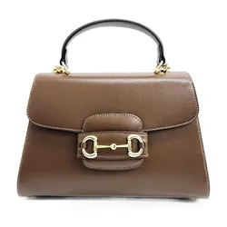 Túi Đeo Vai Nữ Gucci Horsebit 1955 Shoulder Bag Brown Màu Nâu