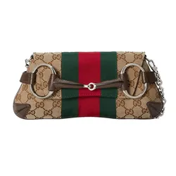 Túi Đeo Vai Nữ Gucci Horsebit Chain Small Shoulder Bag Beige 764339-FACM2-8747 Màu Be Xanh