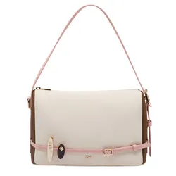 Túi Đeo Vai Nữ Lyn Ai Shoulder Bag L26CBWA061 Ivory Màu Kem