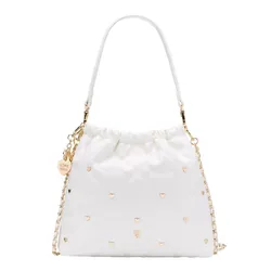 Túi Đeo Vai Nữ Lyn Monet Cher Infinite Shoulder Bag L26CBWA125 Ivory Màu Trắng