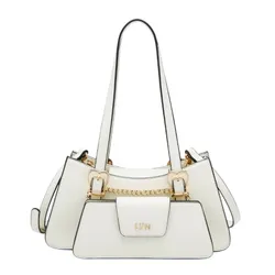 Túi Đeo Vai Nữ Lyn Safari Shoulder Bag L26CBWA102  Off-White Màu Trắng