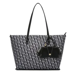 Túi Tote Nữ Lyn Solanory L Bag Black L25FBWA009 Màu Đen Họa Tiết