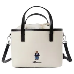 Túi Tote Nữ Whoau Steve Canvas Straight Tote Bag WHBGF2212A Màu Be