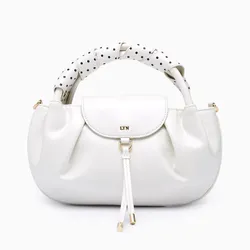 Túi Xách Tay Nữ Lyn Pikkko Top Handle S Handbag - Ivory L26SBWA011 Màu Trắng Kem