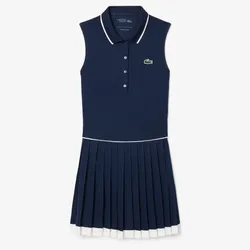 Váy Thể Thao Nữ Lacoste Women's Ultra Dry Tennis Heritage Dress EF8582_HID Màu Xanh Navy Size 38