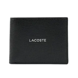 Ví Nam Lacoste Small Ossian Leather Billfold NH5052OI 000 Màu Đen