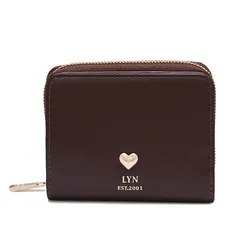 Ví Nữ Lyn Esme Short Wallet - Dark Brown L26CWWA038 Màu Nâu