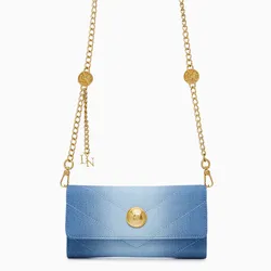 Ví Nữ Lyn Starita Long Wallet On Chain - Blue Variation 2 L26CWWB009 Màu Xanh Blue