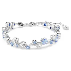 Vòng Đeo Tay Nữ Swarovski Constella Bracelet Mixed Cuts, Blue, Rhodium Plated 5722479 Màu Xanh Bạc