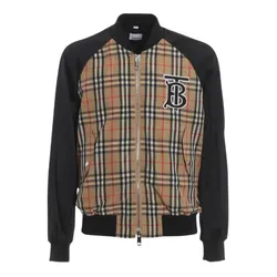 Áo Khoác Nam Burberry Monogram Motif Vintage Check Nylon Bomber Jacket 80136341 Phối Màu Size 46