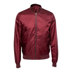 Áo Khoác Nam Gucci Double-sided Logo Monogram In Dark Red 406011 Z9687 6369 Màu Đỏ Size 46