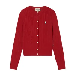 Áo Len Nữ WHOAU SS25 WHCKG2325F Màu Đỏ