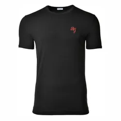 Áo Phông Nam Dolce & Gabbana D&G Round Neck Cotton Stretch N8P15J Tshirt Màu Đen Size S