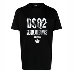 Áo Phông Nam Dsquared2 DSQ2 Suburbans S74GD1219 Tshirt Màu Đen Size M