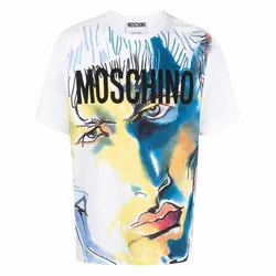 Áo Phông Nam Moschino White ZZJ07Z1 Tshirt Màu Trắng Size XS