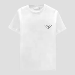 Áo Phông Nam Prada White With Logo Printed UJN880 Tshirt Màu Trắng Size S