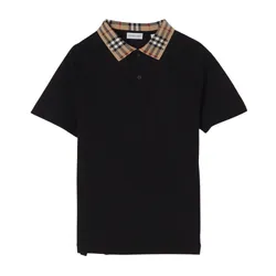 Áo Polo Trẻ Em Burberry Polo Shirt 8105570 Màu Đen Size 6Y