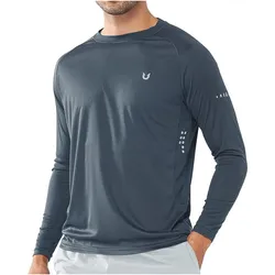 Áo Thun Dài Tay Nam Northyard  X003QJ44NH Màu Xanh Xám Size M