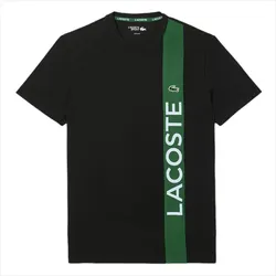 Áo Thun Nam Lacoste Ultra Dry Print Branding Tennis T-Shirt TH8938 GI8 Màu Xanh Đen Size 3
