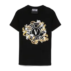 Áo Thun Nữ Versace Jeans Couture T-Shirt 78HAHC01 CJ02C G89 Màu Đen Size S